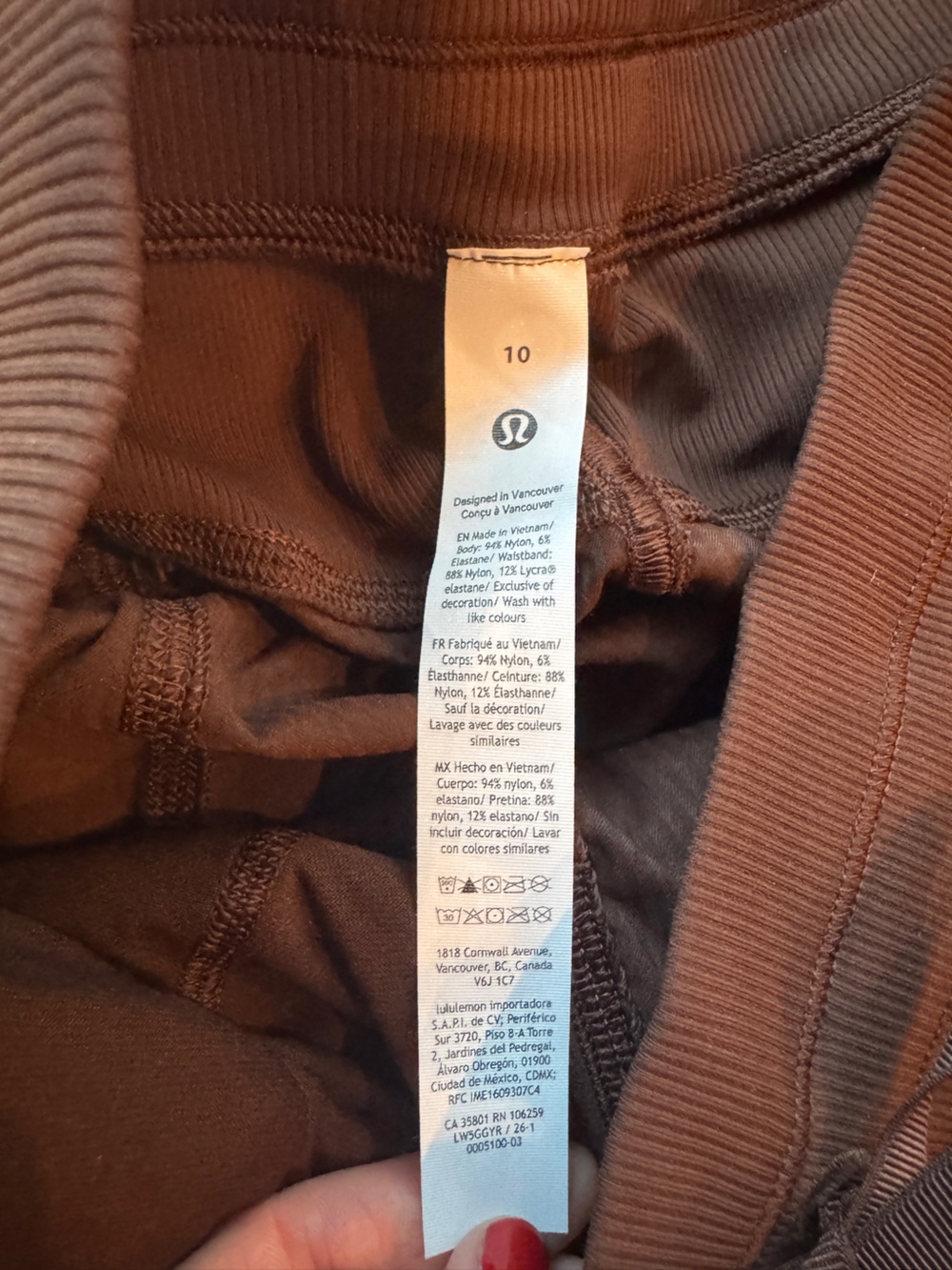 Lululemon Dance Studio Pant Espresso Coffee Brown Sz 10 EUC - Picture 5 of 8